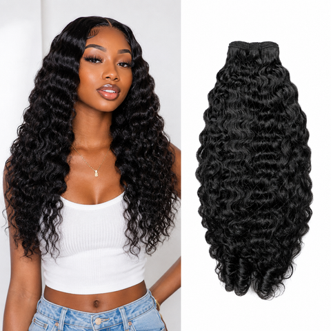 Violet 10A Human Hair Burmese Curly Bundle, 100% Unprocessed Brazilian Virgin Human Hair, Double Weft, Natural Black