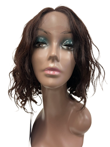 Frontal lace natural wave wig